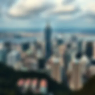 Scenic view of a thriving city skyline, symbolizing economic vitality