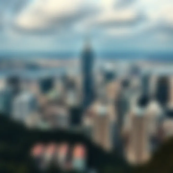 Scenic view of a thriving city skyline, symbolizing economic vitality