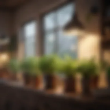 Optimal Light Conditions for Herbs Illustration of optimal light settings for indoor plants