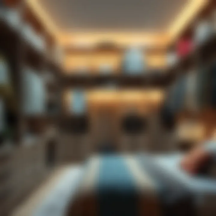 Vertical Space Optimization Innovative closet design maximizing vertical space