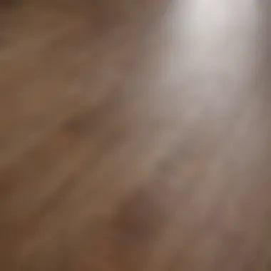 Close-up of laminate flooring showing texture