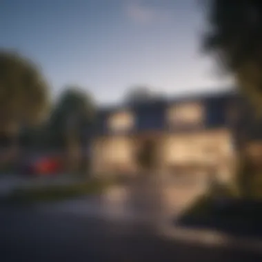 A modern neighborhood showcasing potential investment properties
