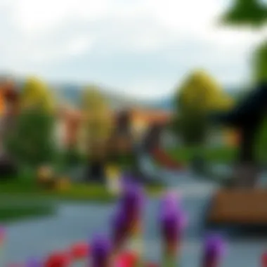 Scenic views of the surrounding area highlighting local parks and attractions