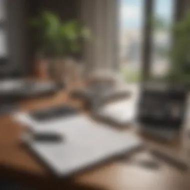 Budgeting tools for prospective renters, with calculators and notepads