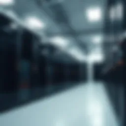 A powerful server room showcasing advanced technology