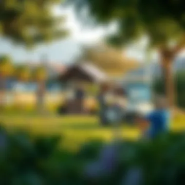 Outdoor Activities in a Serene Environment Outdoor leisure activities in a serene landscape