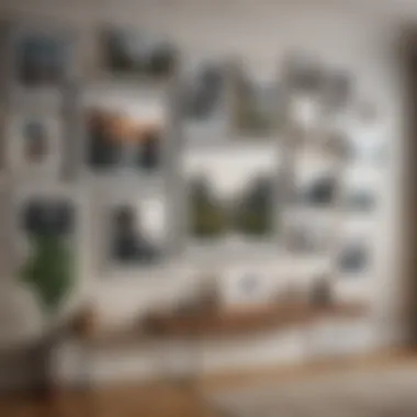 Gallery Wall Inspiration A beautifully arranged gallery wall showcasing various art styles.