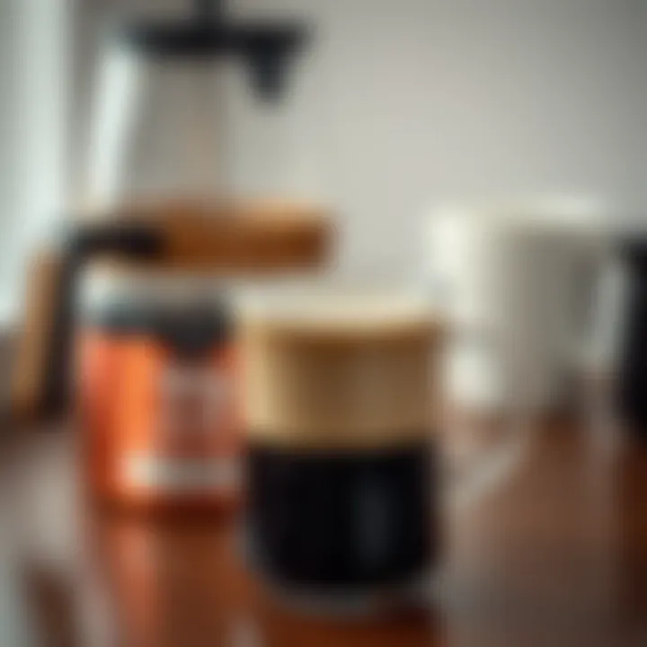 A beautifully brewed cup of coffee from a press maker