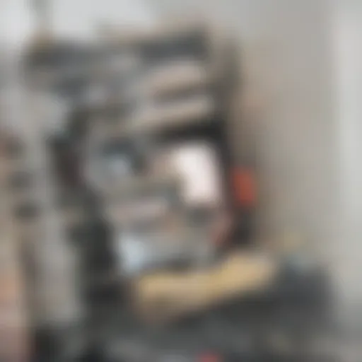 Creative closet organization with modular shelving