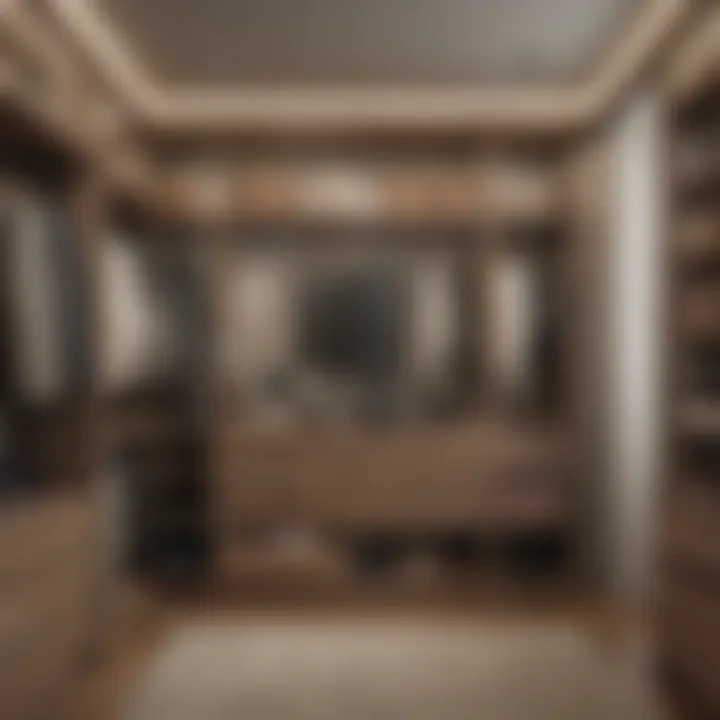 Stylish closet design featuring innovative storage solutions