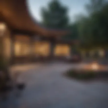 Community gathering space in the park