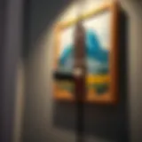 A sturdy wall anchor designed for heavy artwork