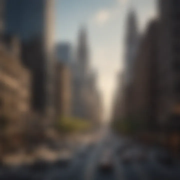 Stunning skyline view from Michigan Avenue showcasing iconic architecture.