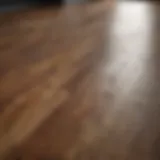 Close-up of vibrant laminate flooring