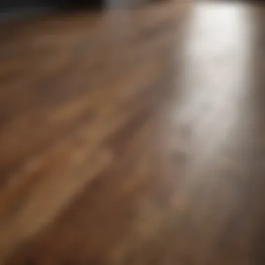 Close-up of vibrant laminate flooring