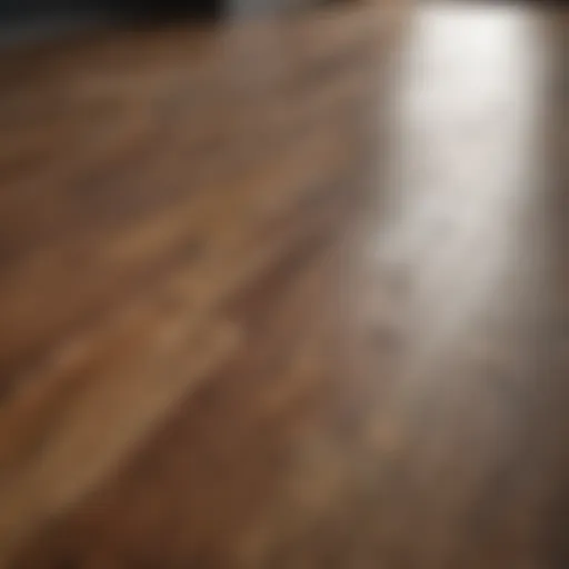 Close-up of vibrant laminate flooring