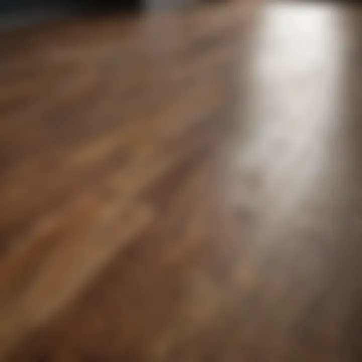 Close-up of vibrant laminate flooring