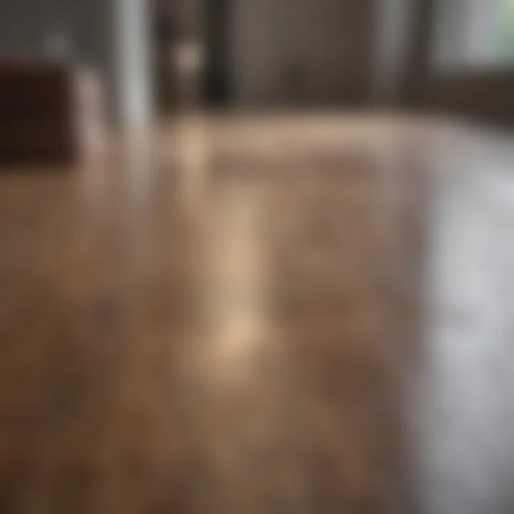 A pristine vinyl floor after proper cleaning