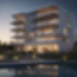 Exterior view of Morgan Bay Apartments showcasing modern architecture