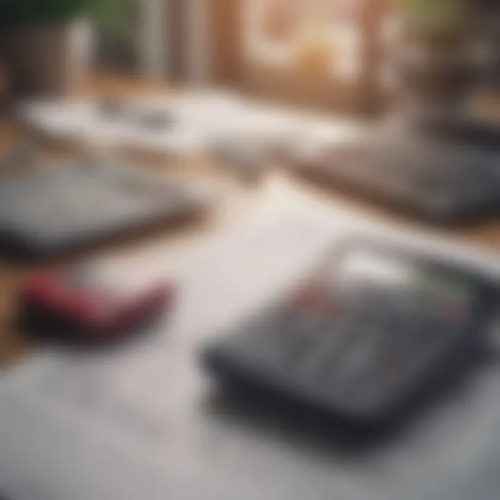 Close-up of financial documents and a calculator for investment calculations