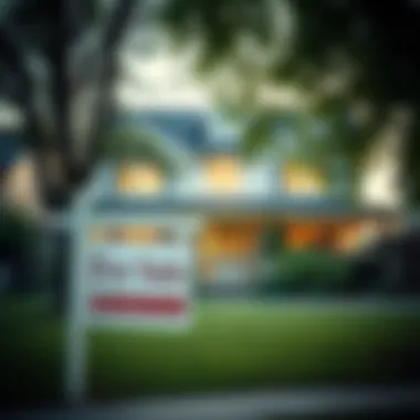 Real estate property with a 'For Sale' sign in front