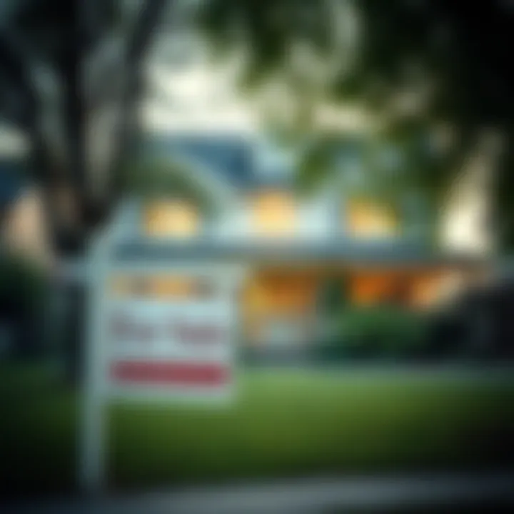 Real estate property with a 'For Sale' sign in front