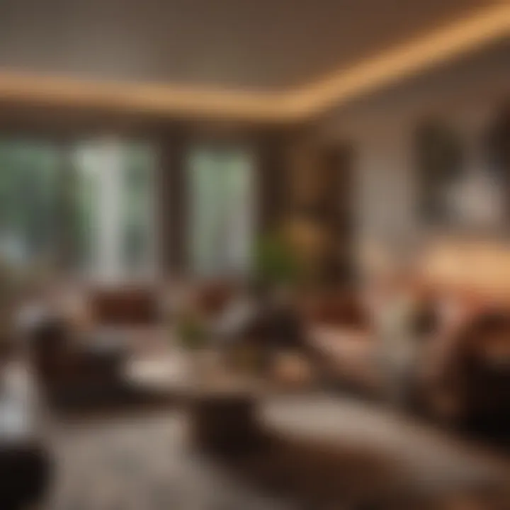 A cozy living room setting with roommates enjoying their time together