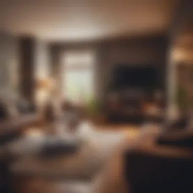 Cozy Apartment Interior A cozy apartment interior highlighting stylish decor.