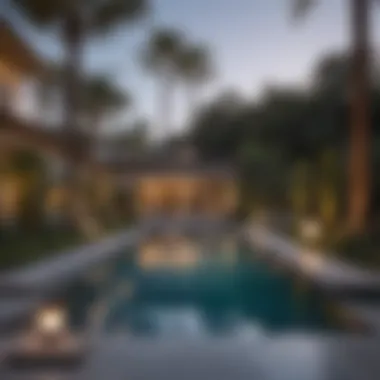 Outdoor Luxury in Beverly Hills Elegant outdoor space representing luxury living in Beverly Hills