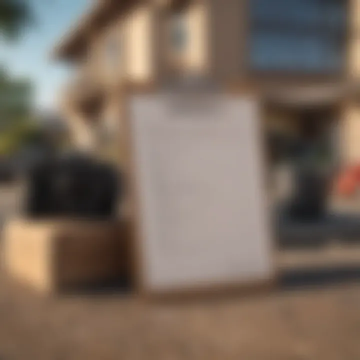 A checklist on a clipboard representing essential tips for subletting