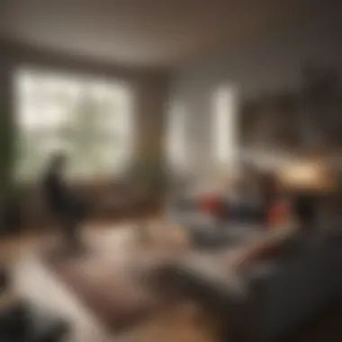 Enjoying Shared Living Illustration of students enjoying a shared living space