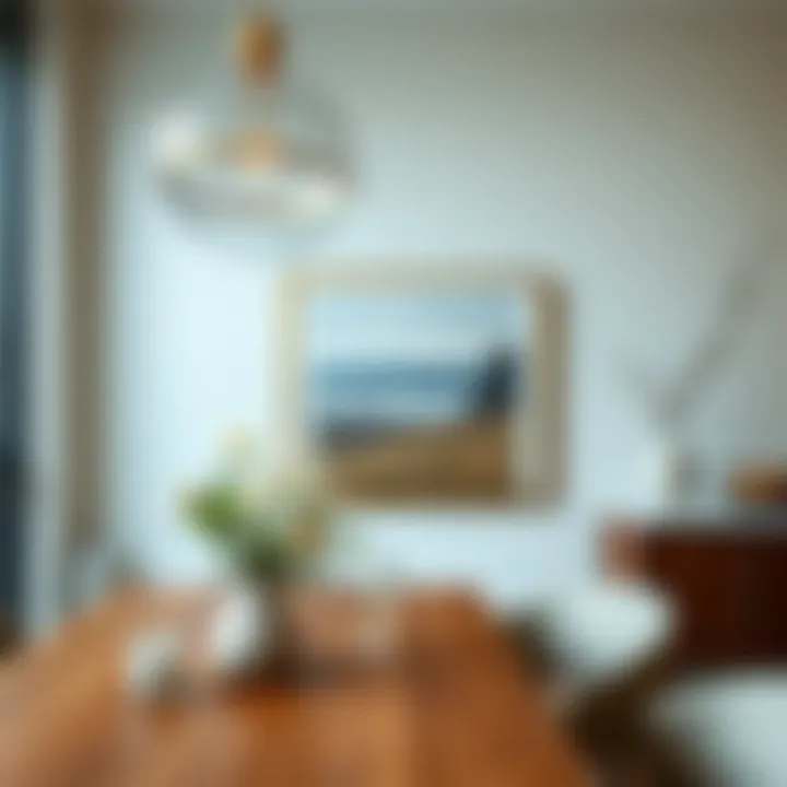 Dining Area Artwork Close-Up Close-up of artwork hung in a dining area