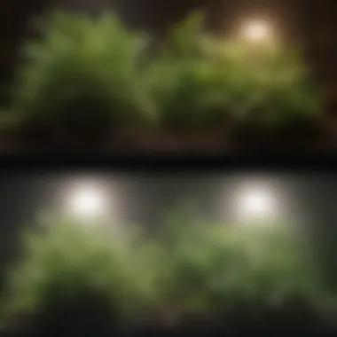 Light Spectrum Comparison for Various Herbs Comparison of light spectrum for different herb types