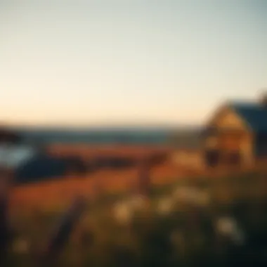 Quiet rural landscape with scenic views and open spaces