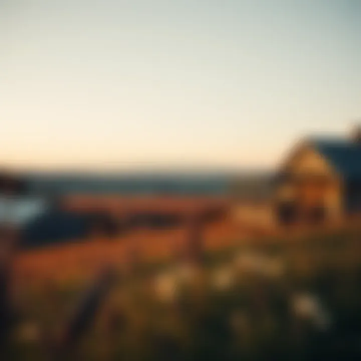 Quiet rural landscape with scenic views and open spaces