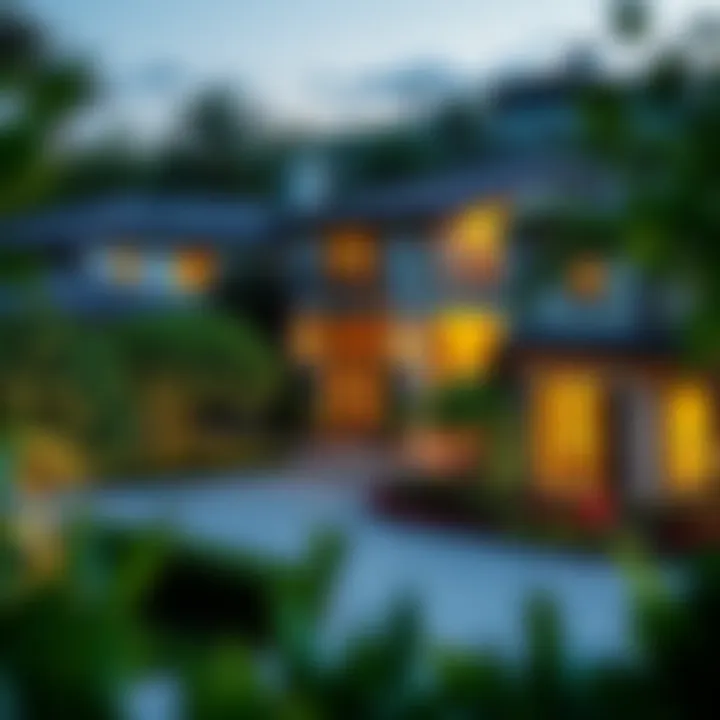 Luxurious residential neighborhood in Orange County