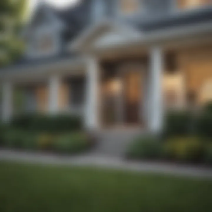 Exterior view of a rental property showcasing curb appeal