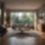 Welcoming living space designed for rental