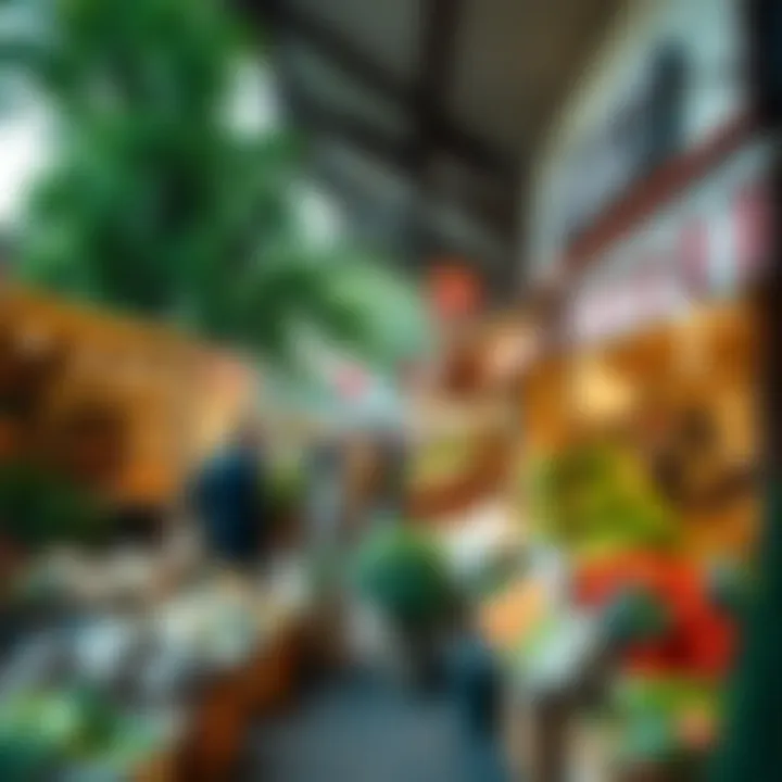 Vibrant community market showcasing local produce