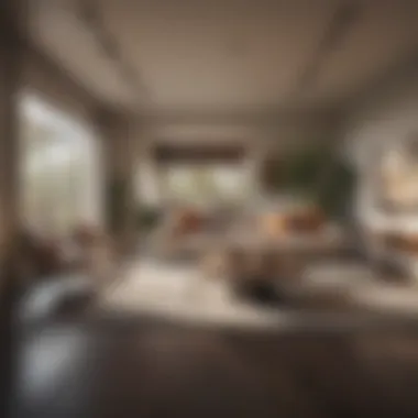 Modern Living at Rancho Alvarado Stylish interior of a Rancho Alvarado apartment showcasing modern design elements