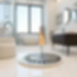 Stylish removable shower drain cover enhancing bathroom aesthetics