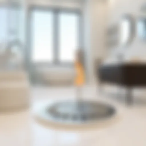 Stylish removable shower drain cover enhancing bathroom aesthetics