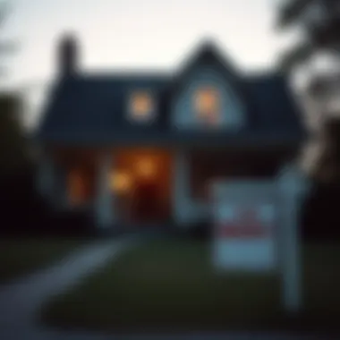 A serene image of a house with a 'For Rent' sign in front