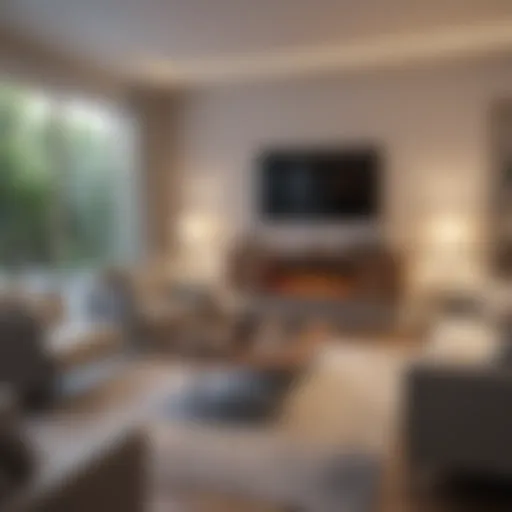 A beautifully staged living room ready for viewings