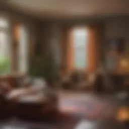 Cozy shared living space in Brooklyn showcasing diverse decor styles.