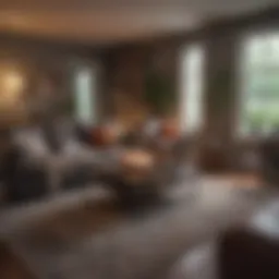 Cozy living space setup showcasing roommate potential