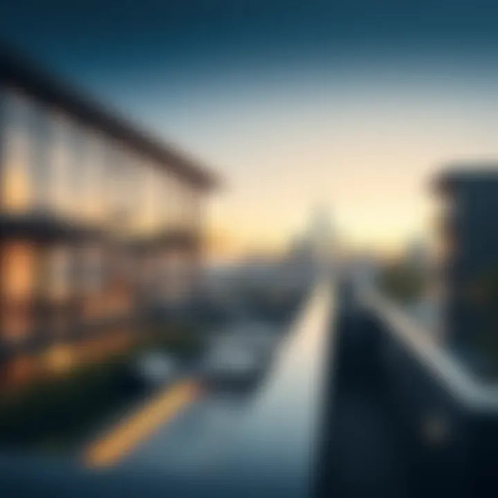 Innovative Architectural Design Modern architectural design of skyline view apartments