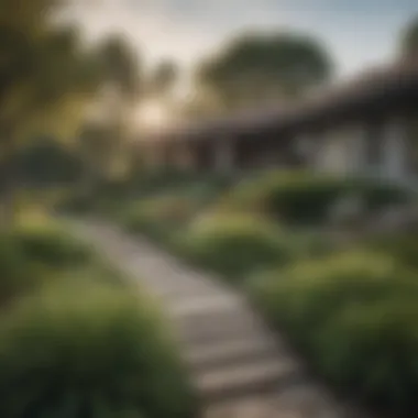 Beautifully landscaped surroundings of Spring Valley Highlands Apartments
