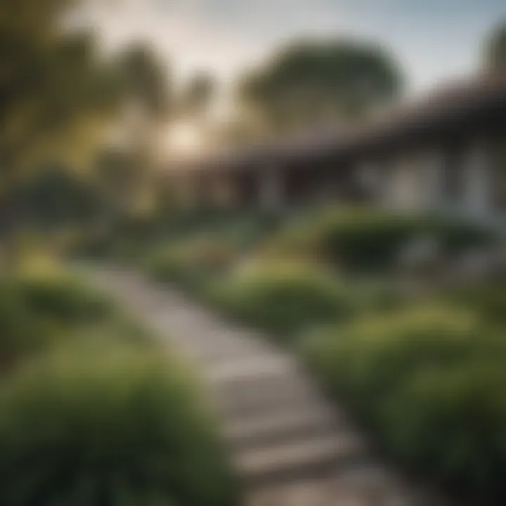 Beautifully landscaped surroundings of Spring Valley Highlands Apartments