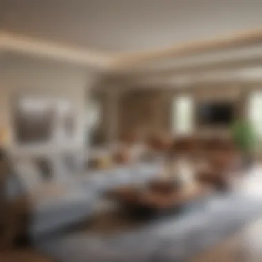 Spacious living area inside a Spring Valley Highlands Apartment